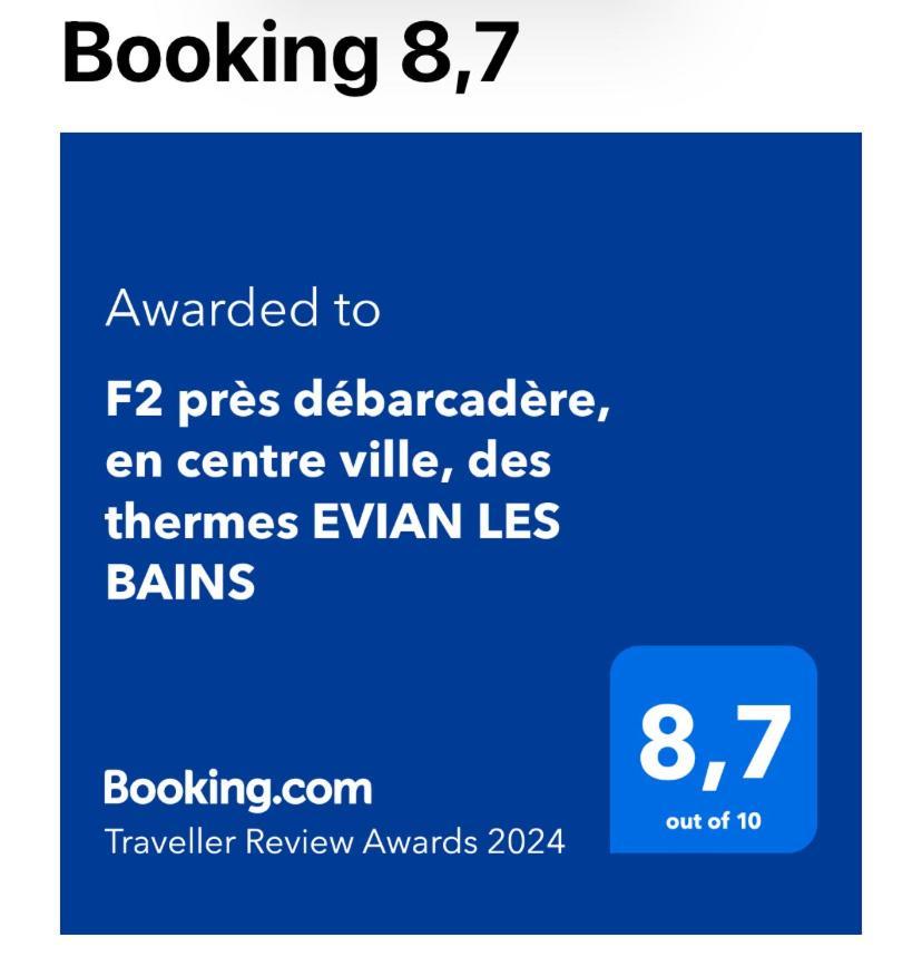 F2 Pres Debarcadere, En Centre Ville, Des Thermes Evian Les Bains 2 Etoiles Екстериор снимка